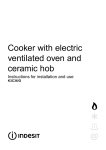Indesit K3C36/G Oven User Manual