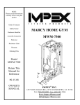 Impex MWM-7300 Home Gym User Manual
