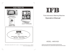 IFB Appliances AW60-9021 Washer User Manual