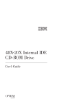 IBM 48X-20X Computer Drive User Manual
