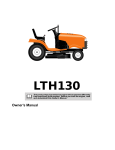 Husqvarna LTH130 Lawn Mower User Manual