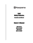 Husqvarna HUV4421D Automobile User Manual