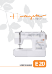 Husqvarna E20 Sewing Machine User Manual