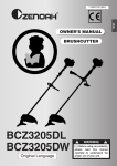 Husqvarna BCZ3205DW Brush Cutter User Manual