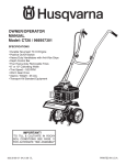 Husqvarna 966957301 Tiller User Manual