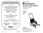 Husqvarna 917.38451 Lawn Mower User Manual