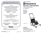 Husqvarna 917.384507 Lawn Mower User Manual