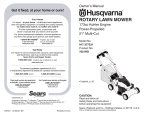 Husqvarna 917.377231 Lawn Mower User Manual