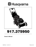 Husqvarna 917.37595 Lawn Mower User Manual