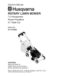 Husqvarna 917.37583 Lawn Mower User Manual