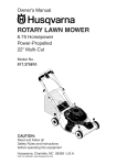 Husqvarna 917.37581 Lawn Mower User Manual
