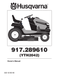 Husqvarna 917.28961 Lawn Mower User Manual