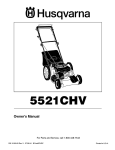 Husqvarna 5521CHV Lawn Mower User Manual