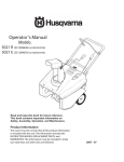 Husqvarna 5021 E Snow Blower User Manual
