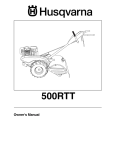 Husqvarna 500RTT Tiller User Manual