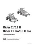 Husqvarna 1000-14 Lawn Mower User Manual