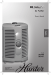Hunter Fan 30700 Air Cleaner User Manual