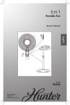 Hunter Fan 20091105 Fan User Manual