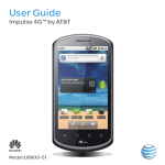 Huawei U8800-51 Cell Phone User Manual