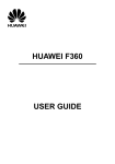 Huawei F360 Cell Phone User Manual