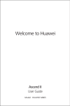 Huawei 616960034704 Cell Phone User Manual