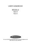 Hotpoint TDL14 Clothes Dryer User Manual