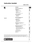 Hotpoint TCL770 Clothes Dryer User Manual