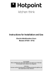Hotpoint SQ661I/1 Oven User Manual