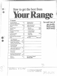Hotpoint RGB746GEJ Range User Manual