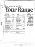 Hotpoint RGB524PR Range User Manual