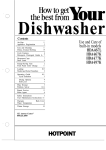 Hotpoint HDA477K Dishwasher User Manual