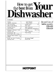 Hotpoint HDA400 Dishwasher User Manual