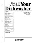 Hotpoint HDA1OOOK Dishwasher User Manual