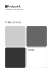 Hotpoint H250E Range User Manual