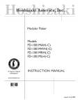 Hoshizaki FD-1001MAH(-C) Ice Maker User Manual