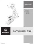 Horizon Fitness EX-76 Exercise Bike User Manual
