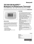 Honeywell TB7100A1000 Thermostat User Manual