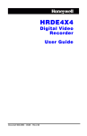 Honeywell FUSION DVR User Manual