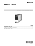 Honeywell 69-1866-01 Air Cleaner User Manual