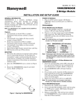 Honeywell 5800ZBRIDGE Home Security System User Manual