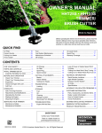 Honda Power Equipment HHT25S Brush Cutter User Manual