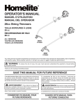 Homelite 26CS UT22600 Trimmer User Manual