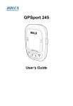 Holux GPSport 245 GPS Receiver User Manual