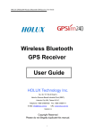 Holux 53CLife GPS Receiver User Manual