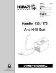 Hobart Welding Products 175 Welder User Manual