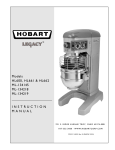 Hobart HL661 Mixer User Manual