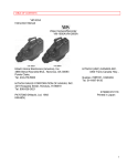 Hitachi VM-2600A Camcorder User Manual