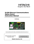 Hitachi SJ300 Welding System User Manual