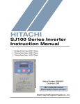 Hitachi SJ100 Power Supply User Manual