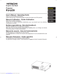 Hitachi L300P Series Welding System User Manual